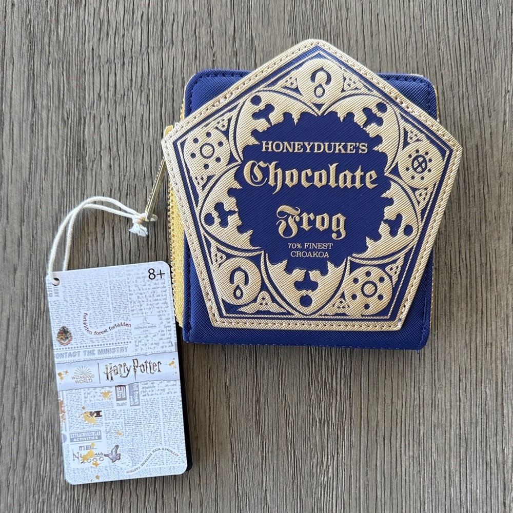 Loungefly Blue and Gold  Chocolate Frog Harry Potter Wallet